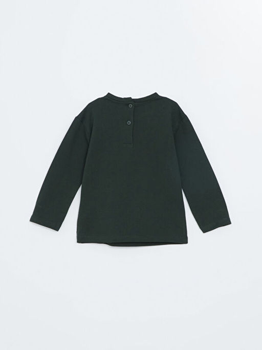 Bisiklet Yaka Bask?l? K?z Bebek Sweatshirt - Waikiki фото 3