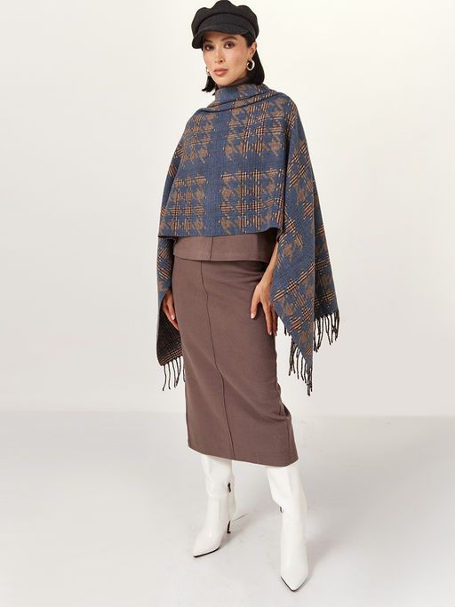 в составе ШЕРСТЬ  и КАШЕМИР Большой, мягкий, теплый  двусторонний палантин - Tantino фото 2