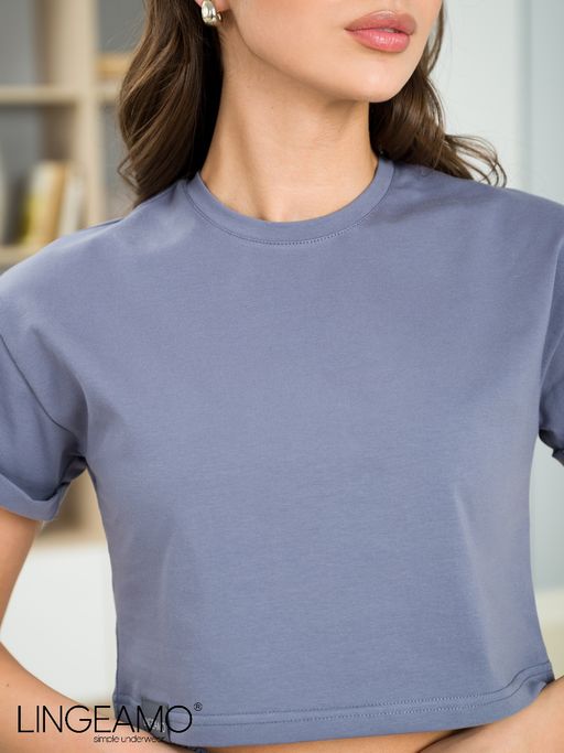 Трикотажный женский кроп-топ Lingeamo  ВФ-15 (84)  фото 6