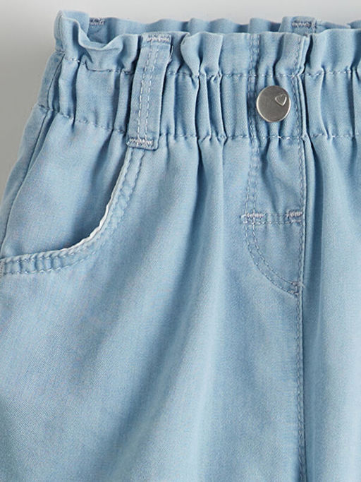 Beli Lastikli K?z ?ocuk Jean ?ort