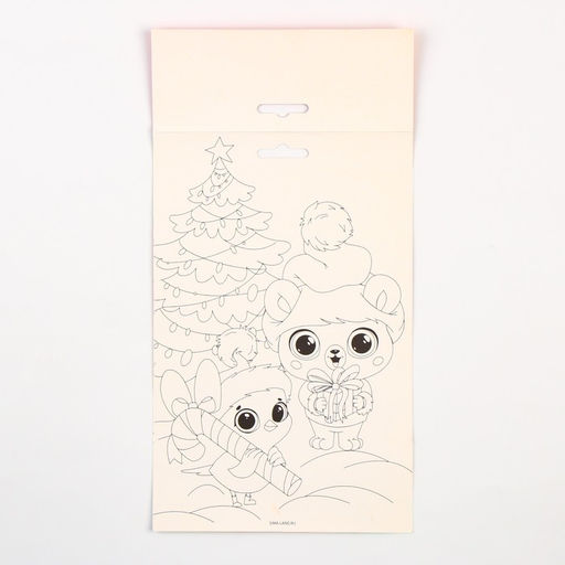 Роспись по дереву Новый год! Ёлочка, набор для творчества