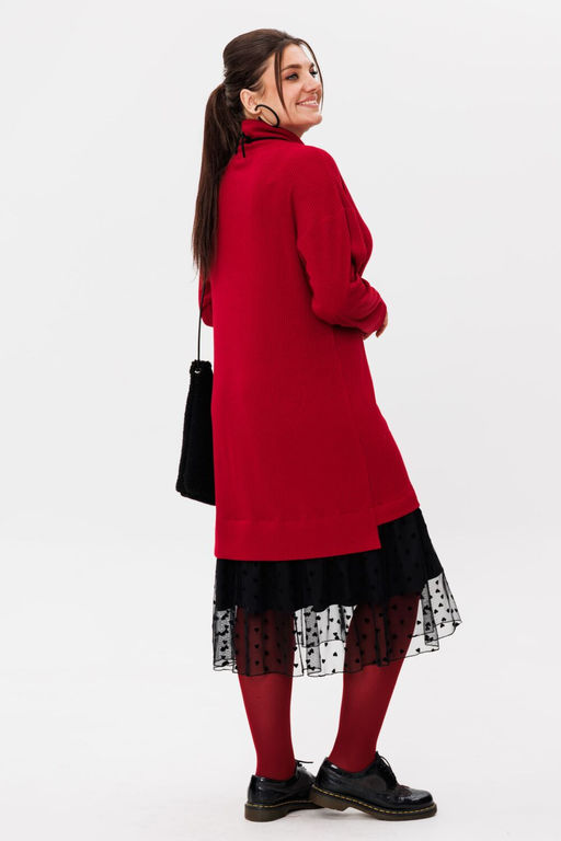 Платье ANELLI 1740 красный бархат  фото 9