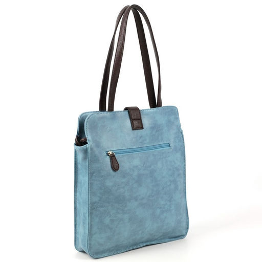 Женская сумка шоппер из эко кожи с косметичкой 0075-8 - Cidirro фото 5