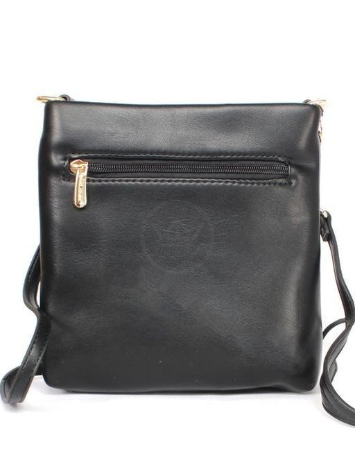 Сумка женская искусственная кожа DJ-7014-1-BLACK, 1отд, плечевой ремень, черный SALE 257791 - Adelia фото 7