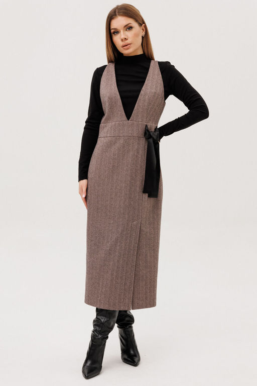 Сарафан AmberA 1132 шоколад