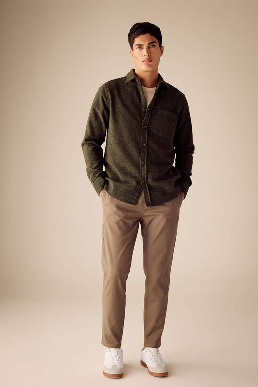 Рубашка Lumberjack с длинным рукавом стандартного кроя - Defacto фото 2