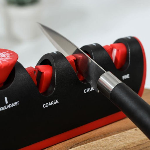 Точилка Hi-tech, 4 в 1, с регулятором угла заточки, серая