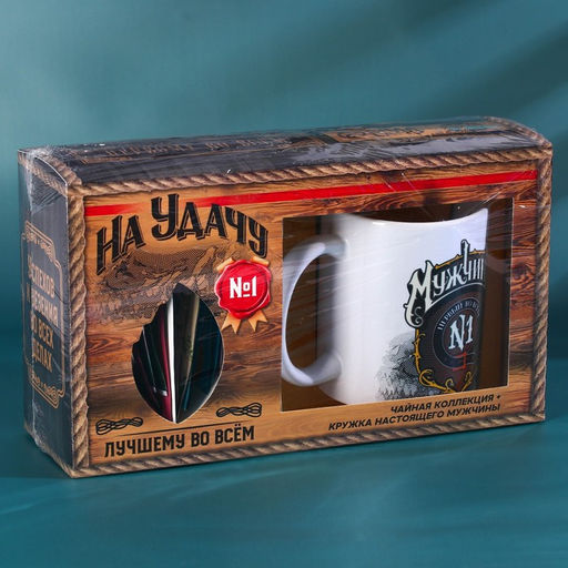 Подарочный набор На удачу: чайное ассорти 36 г. (5 вкусов x 4 шт.), кружка 300 мл. - Фабрика счастья фото 7