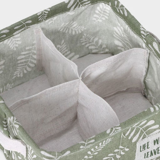 Органайзер для хранения белья Доляна Leaves, 4 ячейки, 202011 см, зелёный фото 5
