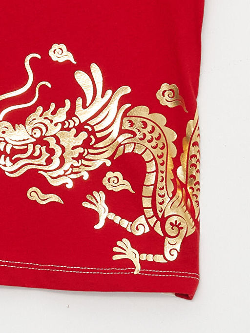 Bisiklet Yaka Bask?l? Erkek Bebek Ti??rt - Waikiki фото 3