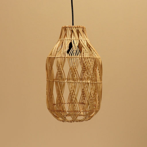 Светильник потолочный из ротанга «Переплетение», 1×120 Вт, Е27, 22×22×38 см