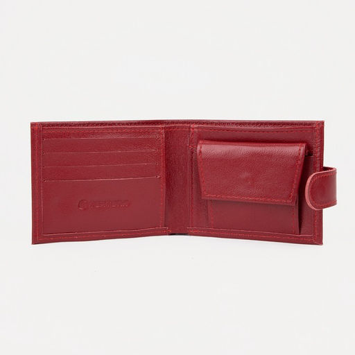 Кошелёк на кнопке, цвет красный - Textura фото 3