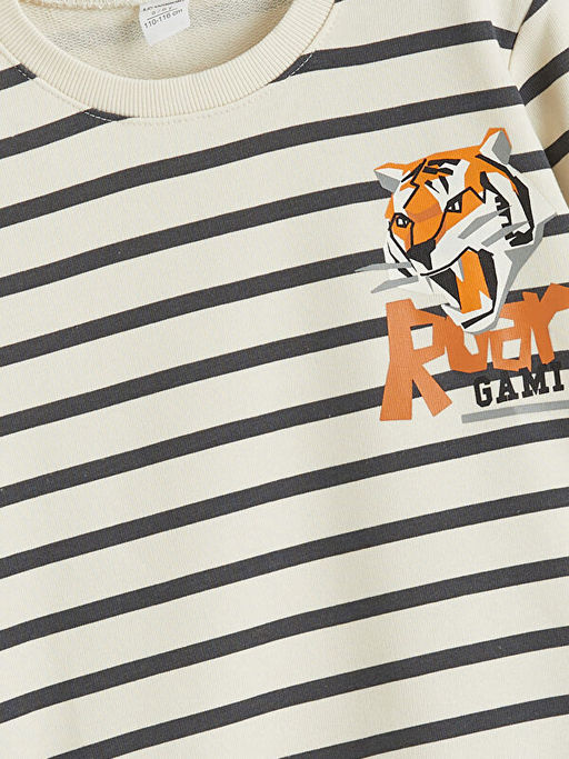 Bisiklet Yaka Erkek ?ocuk Sweatshirt