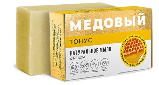Медовое мыло "Тонус" с маточным молочком