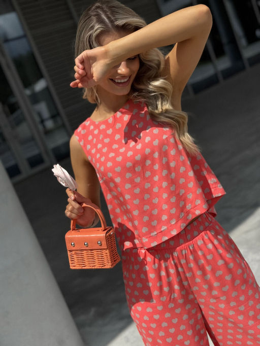 Костюм DilanaVIP 2111 розовый принт - Dilana vip фото 9