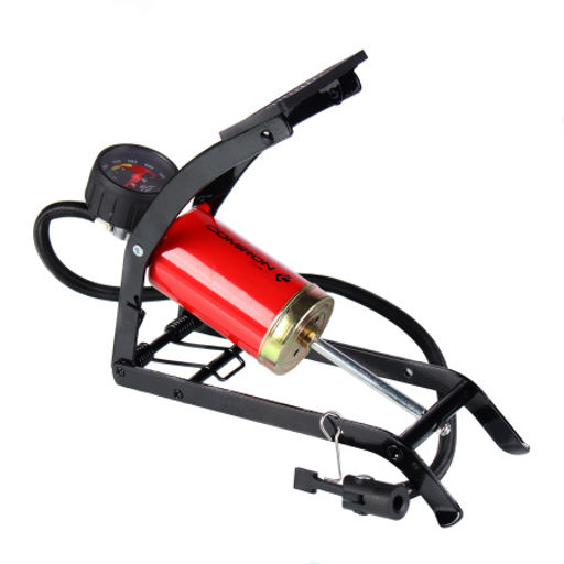 Насос ножной с манометром COMIRON FUJIN 1, однопоршневой, стальной корпус, 55*110мм. /уп 20/ - Галеонтрейд фото 6