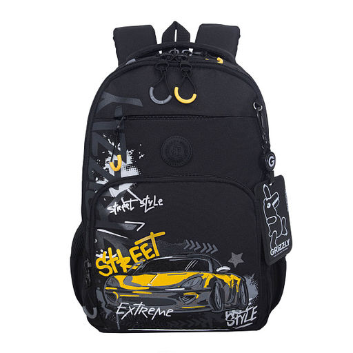 RB-659-1 Рюкзак школьный с картхолдером на держателе - Grizzly фото 43