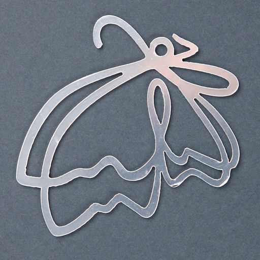 Набор для украшения Бабочки, набор 5 шт, цвет серебро - Страна карнавалия фото 2