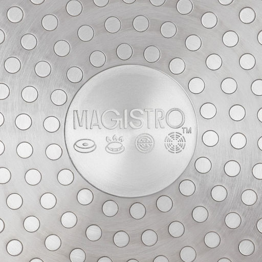 Сковорода Magistro Dark, d=28 см, съёмная ручка soft-touch, антипригарное покрытие, индукция, кованый алюминий, чёрная  фото 10