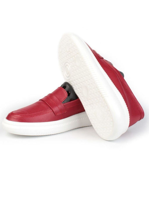 03-ZL-8501 DK. RED Полуботинки женские (натуральная кожа)