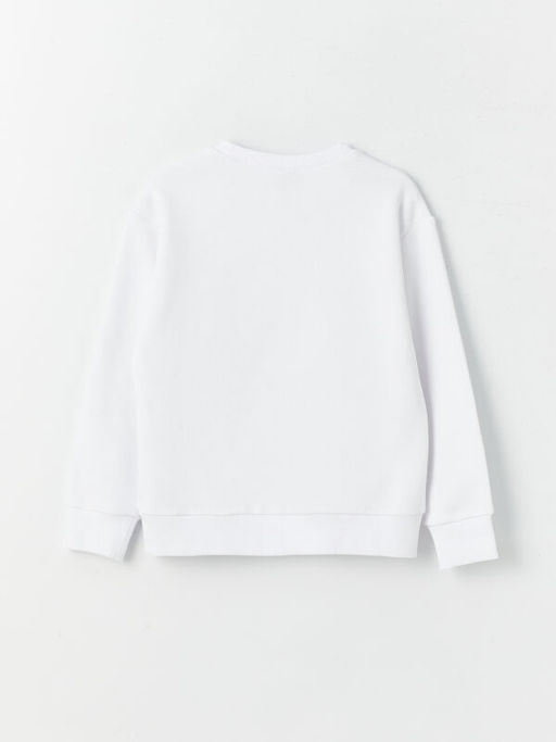 Bisiklet Yaka Bask?l? Uzun Kollu Erkek ?ocuk Sweatshirt ve E?ofman Alt? - Waikiki фото 3