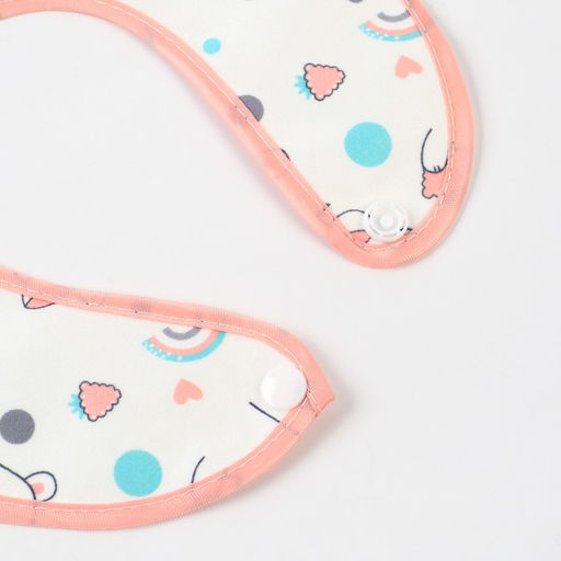 Цена за 10 шт. Нагрудник детский Крошка Я (фасовка 10 шт., розовая окантовка)  фото 4