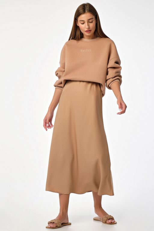 Юбка расклешенная с высокой талией - Fly фото 2