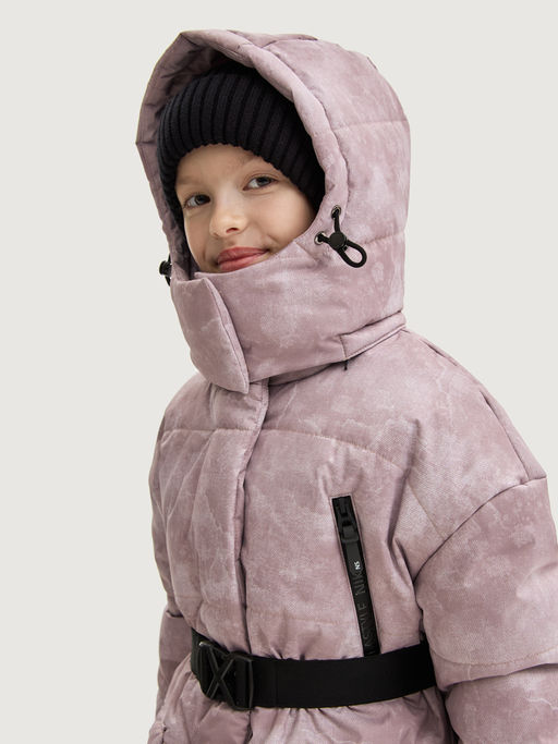 Пальто 6з7625 пудра