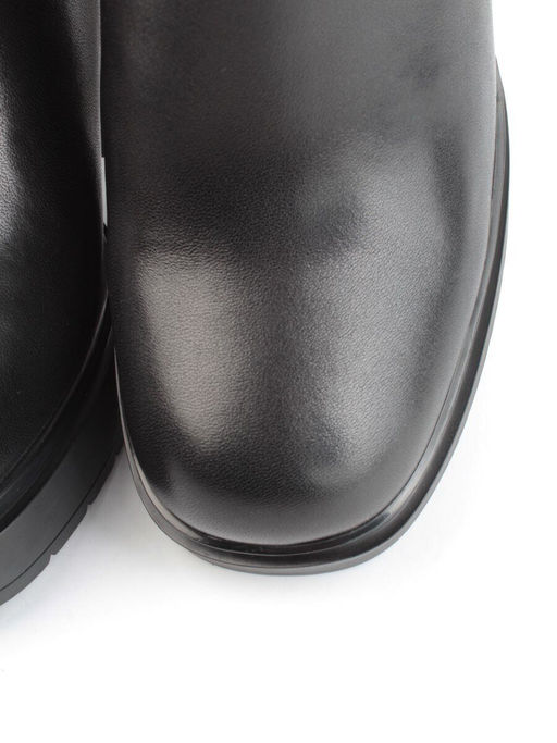 04-M3-1451 BLACK Ботильоны зимние женские (натуральная кожа, натуральный мех) - Фабричный китай фото 11