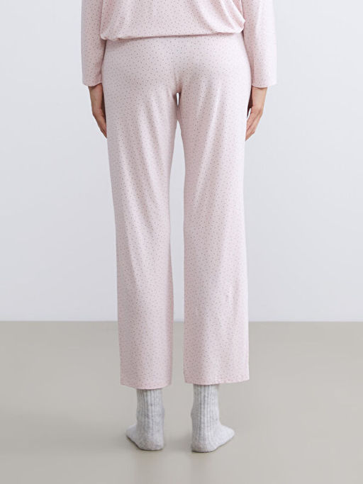 Beli Lastikli Puantiyeli Kad?n Pijama Alt