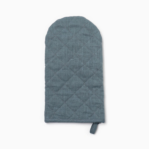 Варежка-прихватка Этель ECO turquoise, 15х28 см, 100% лён, 245 г/м2  фото 3