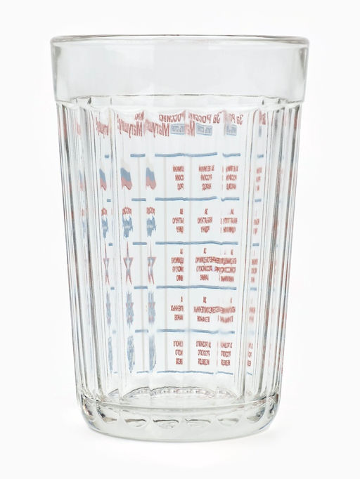 Стакан граненый Дорого внимание «За Россию Матушку!», 250 мл, стекло