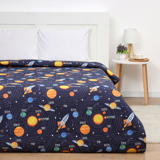 Пододеяльник Этель Млечный путь 143х215 см, 100% хлопок, бязь  фото 2