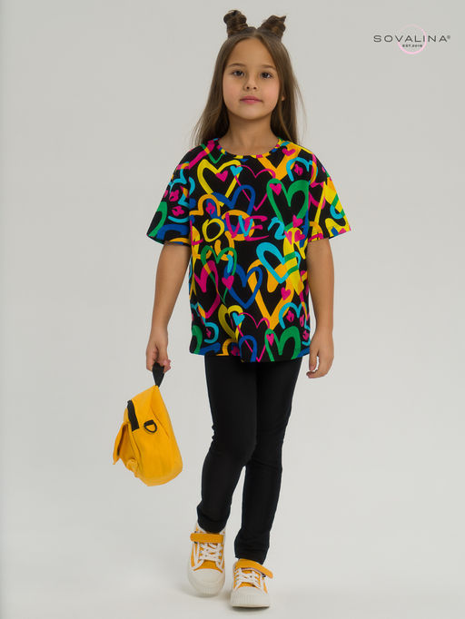 Костюм Мун яркие сердца-черный - Sovalina фото 9