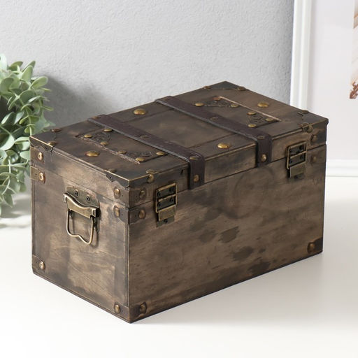 Шкатулка сундук дерево "Пальмира" 28х16х16 см