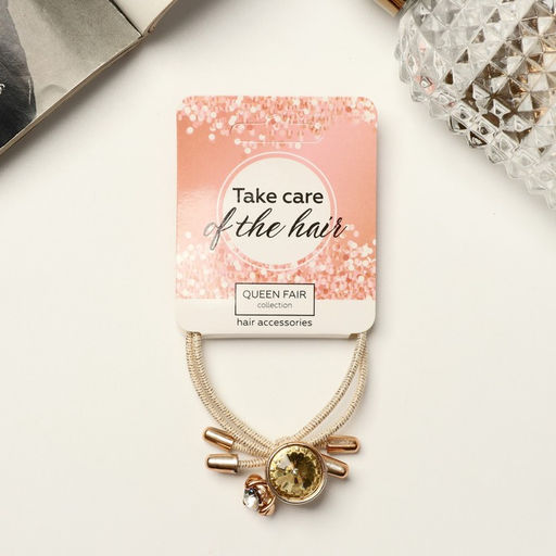 Цена за 12 шт. Резинка для волос «Флорентина», камни, 2×2 см, МИКС