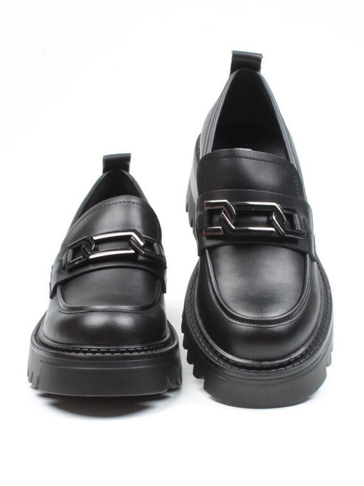 03-C1817-1 BLACK Лоферы женские (натуральная кожа)