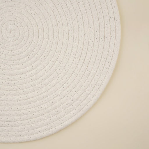 Салфетка сервировочная на стол SL Home, хлопок, d=38 см, белая