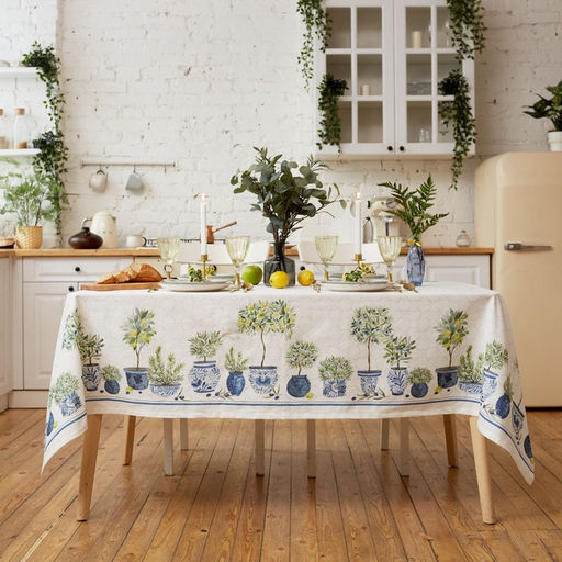 Скатерть «Этель» Olives, 149×220 см, 100% хлопок, репс 210 г/м²