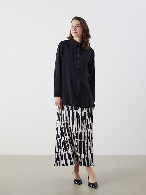 Modal Kar???ml? Kad?n G?mlek Tunik