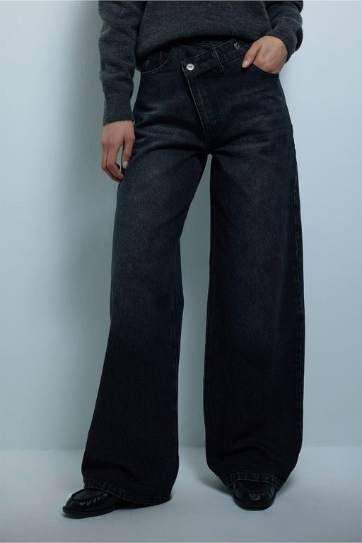 %100 Pamuk W_de Leg Jean Pantolon - Defacto фото 3