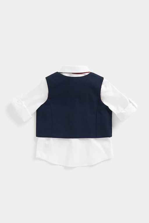 Mothercare / Комплект: жилет, рубашка, бабочка  фото 2
