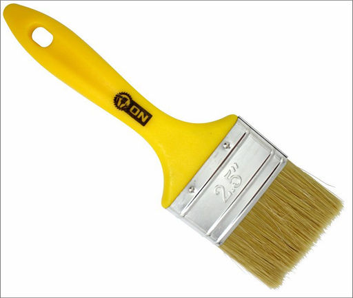 Цена за 2 шт. Кисть малярная плоская "Мастер" нат. щетина 2,5" (63мм) пласт.ручка 02-01-425