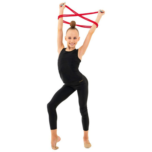 Скакалка гимнастическая Grace Dance, 3 м, цвет красный  фото 3