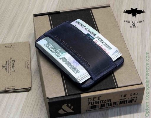 Визитница мужская кожаная Dierhoff Д 6010-912 - Sergio valentini фото 5