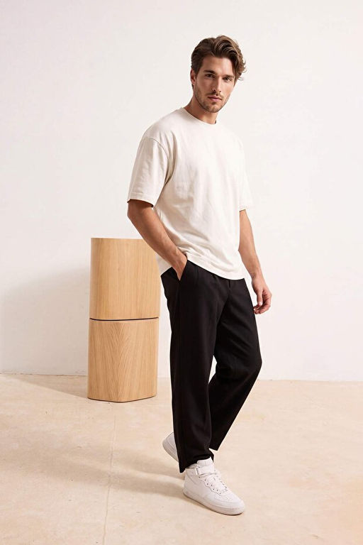 Siyah Straight Erkek Pantolon TMNSS26PL00025