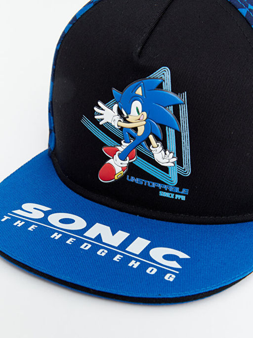Sonic Bask?l? Erkek ?ocuk Kep ?apka - Waikiki фото 2