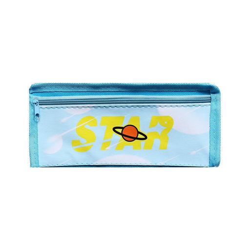 Пенал школьный на молнии Calligrata «Звезда», 2 отделения, МИКС