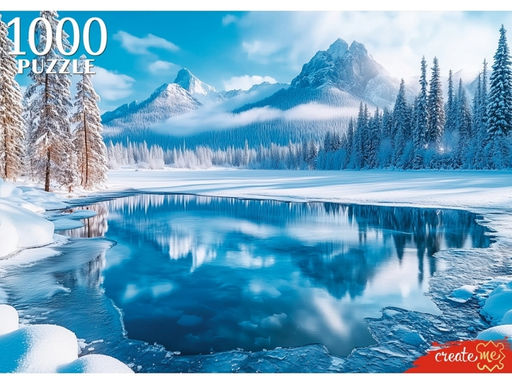 Пазлы 1000 "Зимнее озеро"