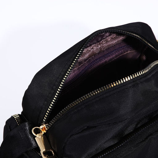 Сумка кросс-боди на молнии, цвет чёрный - Simaland фото 8